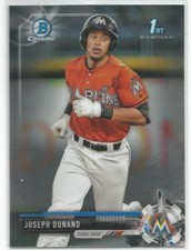 Joseph Dunand Miami Marlins 2017 1st Bowman Chrome Draft Baseball