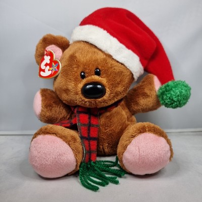 Brandneu mit Etikett 2005 Ty Beanie Buddies Garfield The Movie Weihnachten pooky Teddy weiches Plüschtier