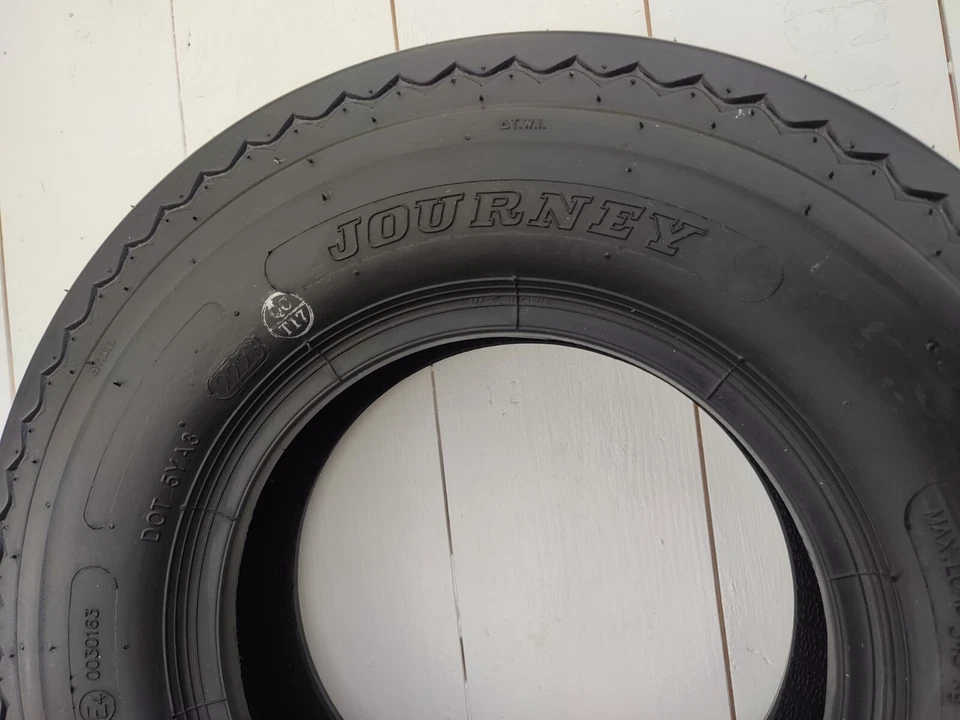 NEW 4.80/4.00 - 8 6PLY JOURNEY WANDA TRAILER TYRE, 120/90-8 TYRE P811 TL - Image 3 of 4