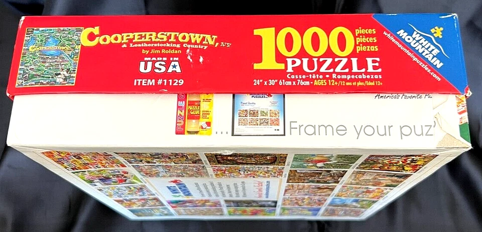 Rompecabezas Cooperstown, Nueva York y Leatherstocking Country, 1000 piezas de Jim Roldan Foto 4 de 4
