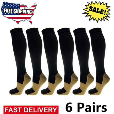 Compression Socks 20-30mmhg Calf Leg Support Sports Stockings Men Women (S~XXL)