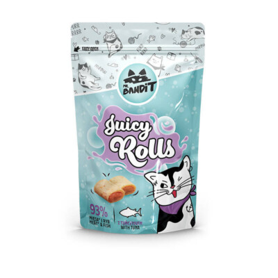 Mr. Bandit Juicy Rolls Katzenleckerlis Feuchte Kroketten Mit Thunfisch 40g