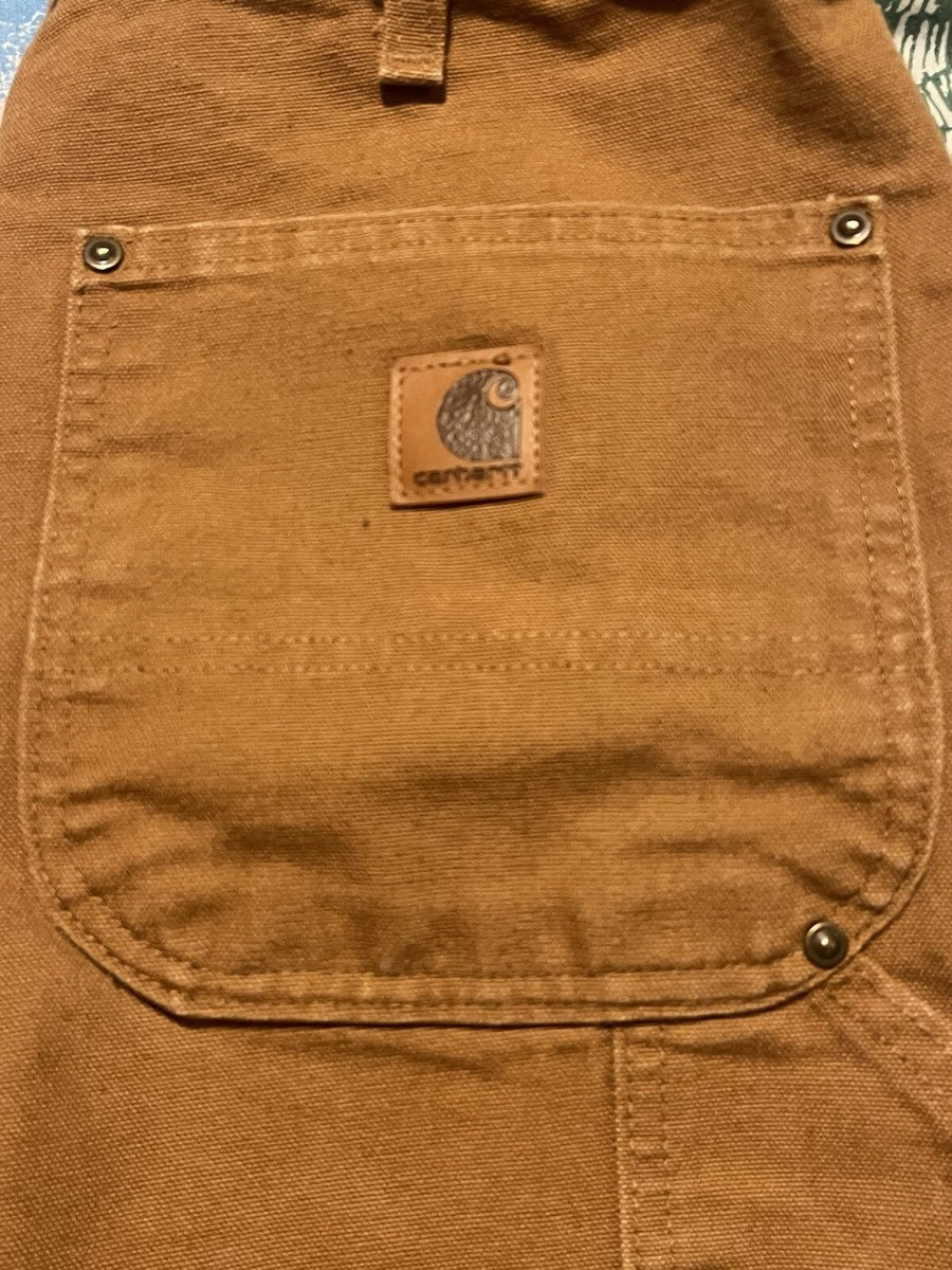 Carhartt Double Knee Carpenter Pants Size 32 x 30 Tan Made In