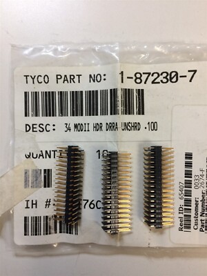 1-87230-7 TYCO CONN HEADER R/A 34POS 2.54MM 1 UNIT