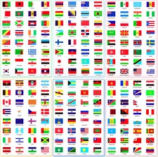 Outus World Flag Stickers Different Country Flag Stickers Flags of the World Cou