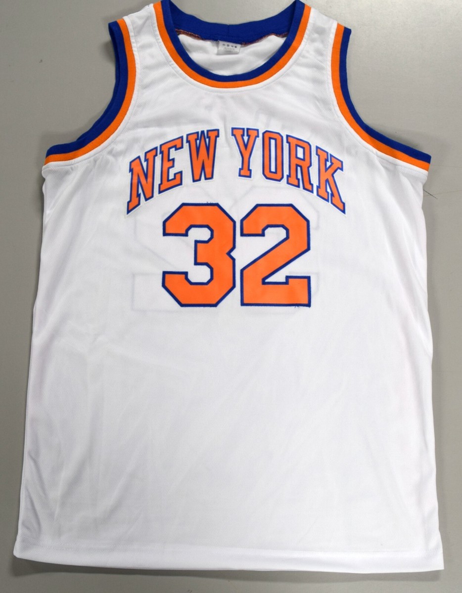 Xavier McDaniel Signed Custom New York Knicks White Jersey XL PSA