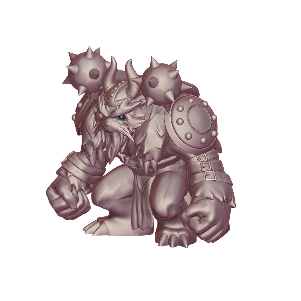 Unpainted Digimon Vikemon GK Resin GARAGE KIT FIGURES Model In