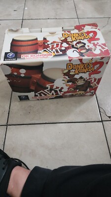 Donkey Konga 2 (Nintendo GameCube 2005) CIB No Manual, No Insert & Bongos TESTED