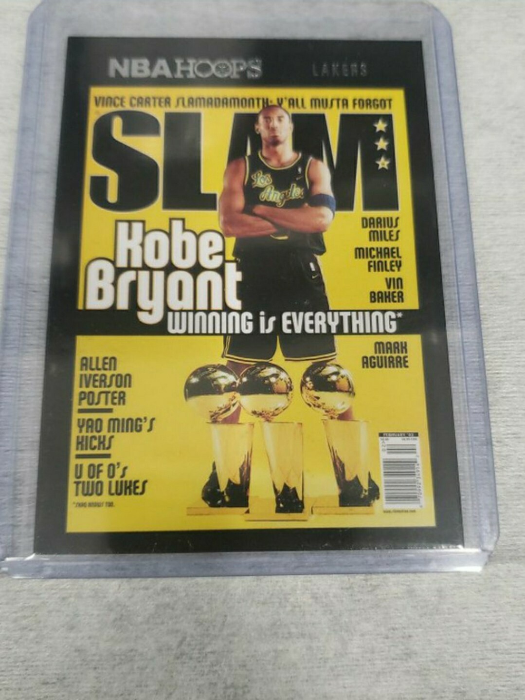 Kobe Bryant 2020-21 Panini NBA Hoops SLAM Insert #19 Los Angeles Lakers