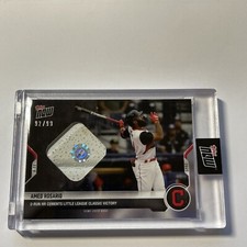 21 Topps Now 692A AMED ROSARIO CLEV INDIANS (GUARDIANS) GAME USED BASE 92/99