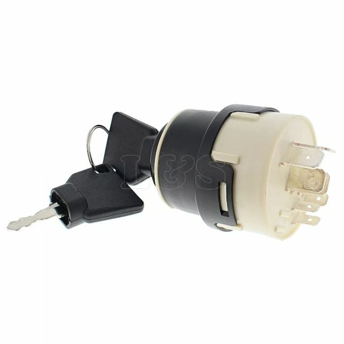 3 Position Ignition Switch fits JCB 1CX, 2CX Digger c/w 2 x 14603 Key - Replaces - Image 1 of 1