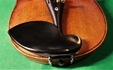 Violin Ebony Chin Rest 4/4 Shark Style with Standard Bracket