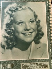 Sonja Henie, Sigrid Gurie, Double Full Page Vintage Pinup