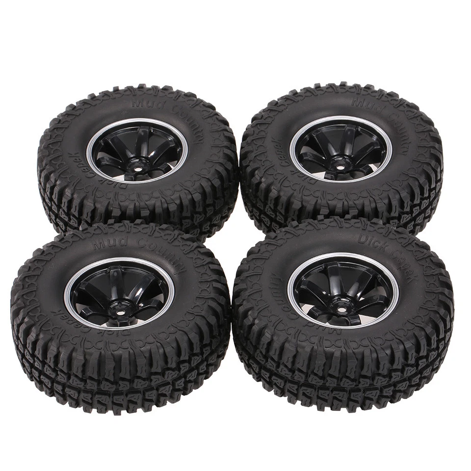 4Pcs AUSTAR AX-3020C 1.9 Inch 103mm 1/10 Scale   Tires with Wheel  Y0N0 - Image 2 of 4