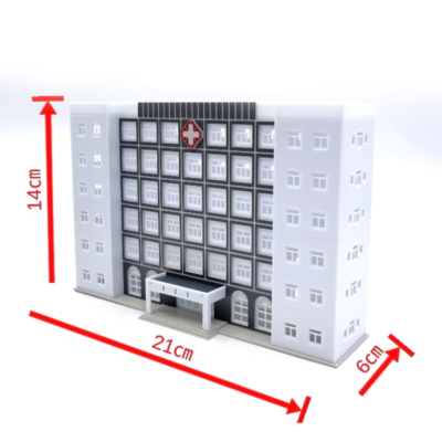 Modern Large Hospital / Medical Centre N Scale – Outland Models