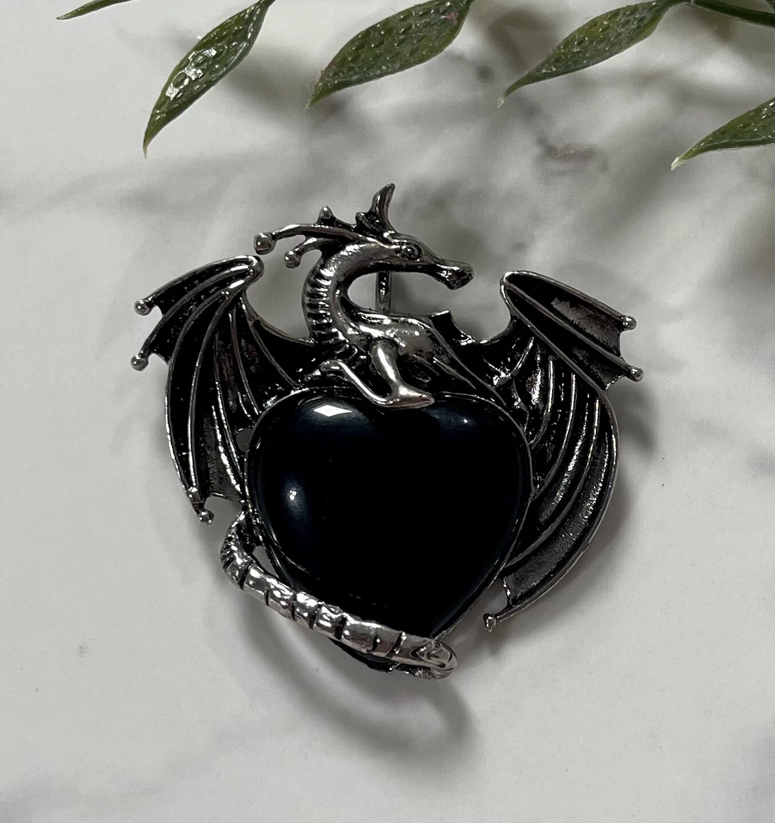 Obsidian heart hotsell pendant