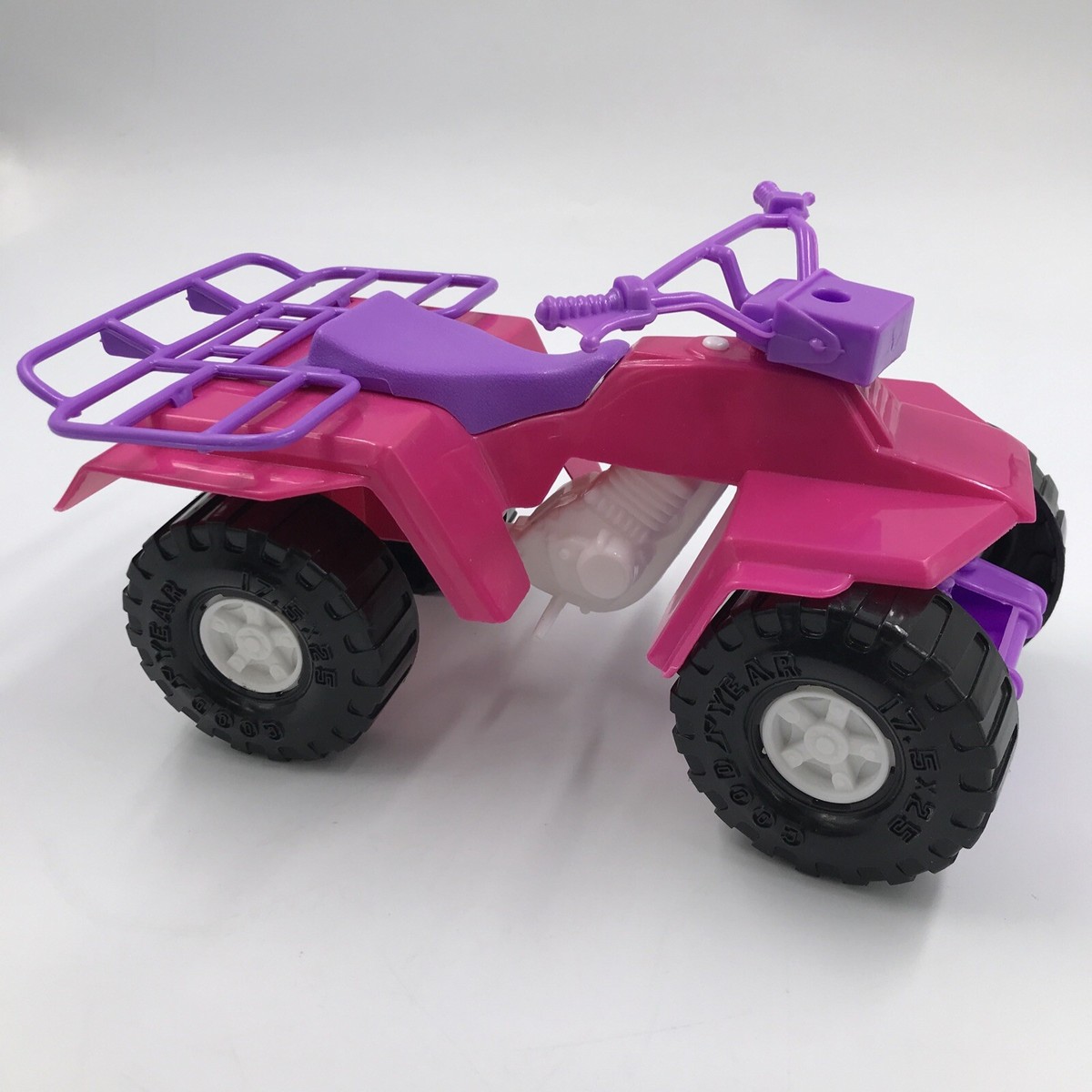 Pink Doll Sized Quad ATV Toy Vehicle 10 3/4 x 1/4 x 1/2 in