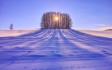 Landscape nature snow winter cold ice sunlight Custom Gaming Mat Desk