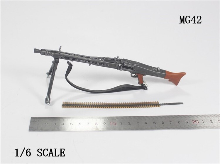 VERY HOT WWII German MG-42 Machine Gun 1/6 Fit for 12