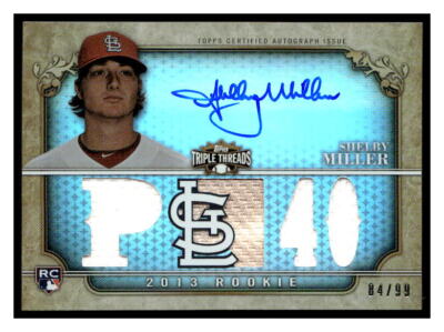 2013 Topps Triple Threads #144 Shelby Miller #/99 Auto/Relic | eBay