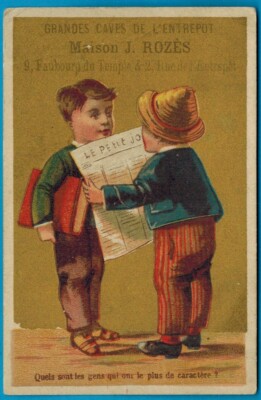 Chromo riddle-humor-People who have the most character?Cave J.Rozès-R.191