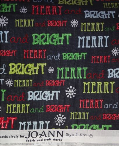 Merry & Bright JoAnn Christmas XMAS Cotton Quilting Fabric BTY by the yard - Bild 3 von 3