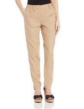 NWT JONES NEW YORK BEIGE LINEN STRAIGHT ANKLE PANTS SIZE 12 69