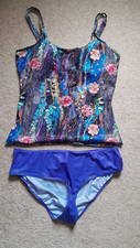 New/Tagged Ladies Tankini Top & Bottoms, Size XXL, Multi Colours