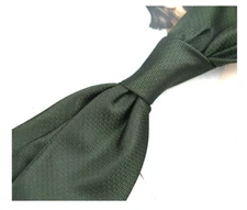 New Classic Solid Green JACQUARD WOVEN 100% Silk Men's Necktie Tie