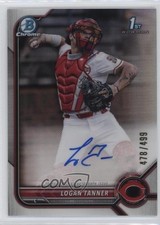 2022 Bowman Draft Chrome Pick Refractor 478/499 Logan Tanner #CDA-LT Auto 0q4s