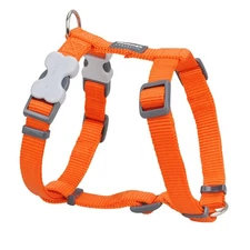 Red Dingo Dog Harness Plain, Orange, Small 15mm Orange S