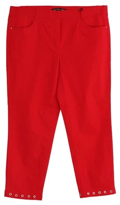 STARK Pantalon Taille Plus 7/8 Rouge Loisirs Slim Fit Confort - Photo 1/2