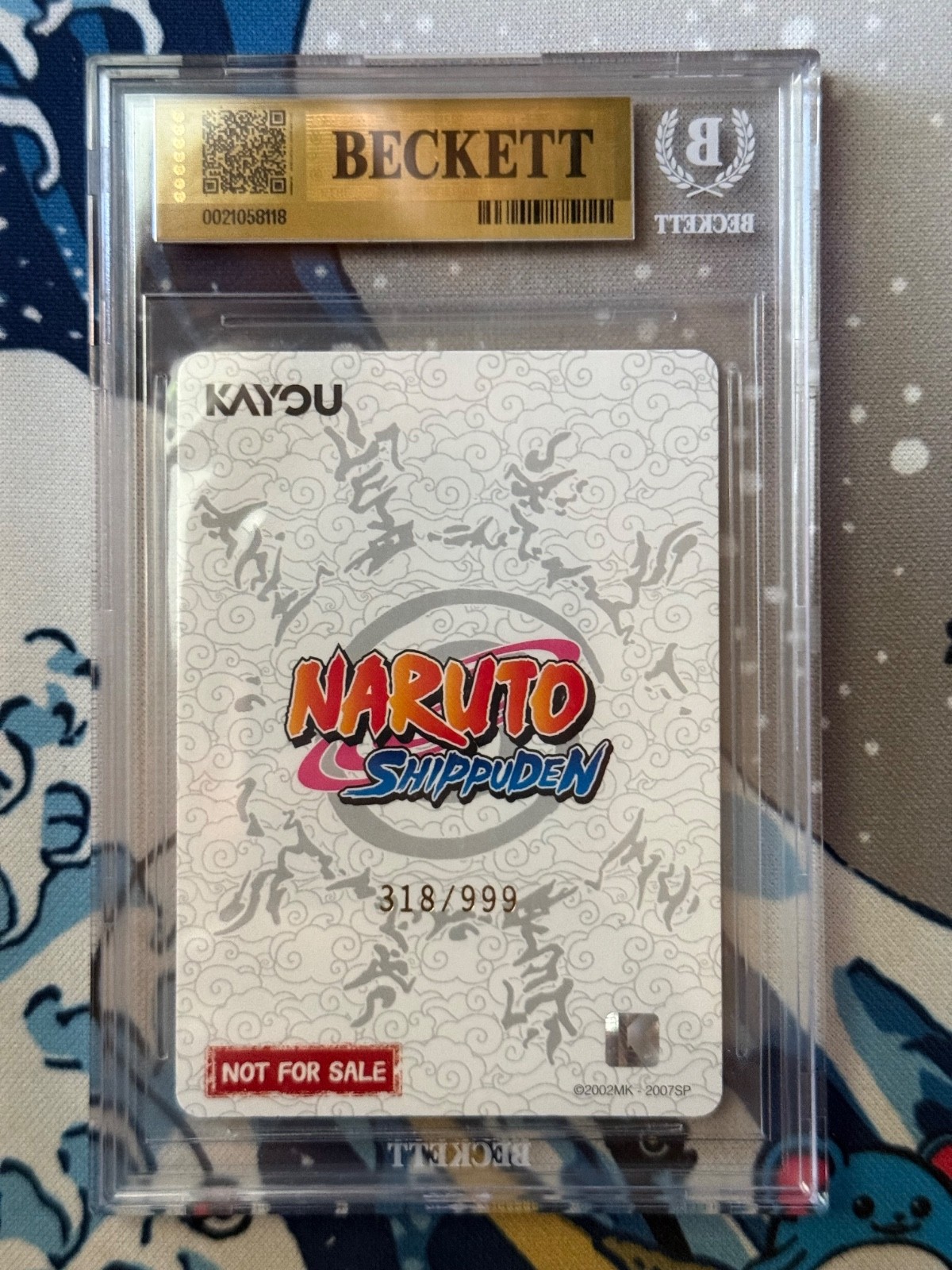 Beckett Kayou Naruto NRSA PR020 PSA Magazine Serialized 318/999 BGS 9.5 GEM MINT view 2
