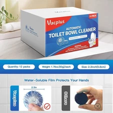 Vacplus Automatic Toilet Bowl Cleaner Tablets Bathroom Toilet Tank Cleaner New