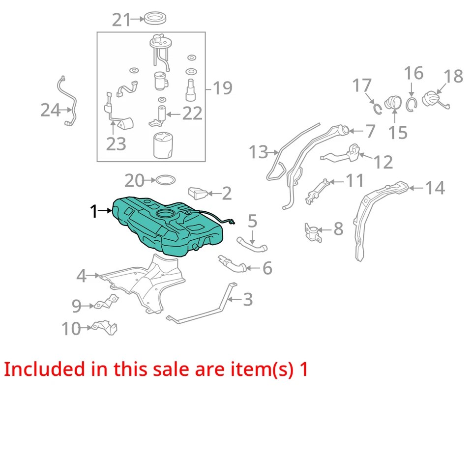 (LOCAL PICKUP ONLY) Fuel Tank Sedan Fits 14-19 COROLLA 3023772 - Image 3 of 4