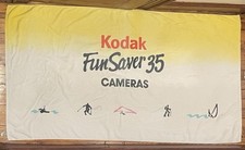 Vintage R.A. Briggs Kodak Film Funsaver 35 Cameras Beach Towel 63 x 34”
