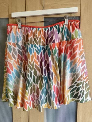 BOLDER Sparkle Skirts, Skort  Sz 2XL  Bright and playful skirt, orange shorts