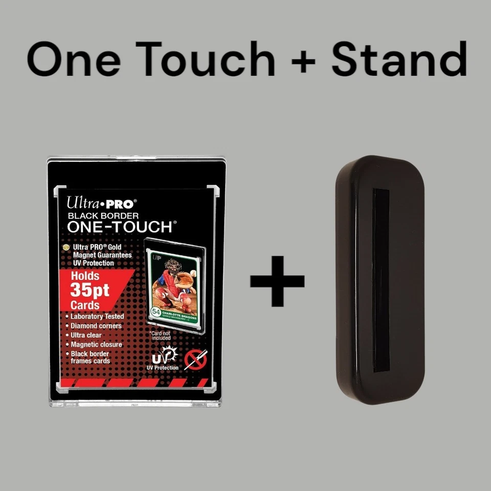 1x One Touch Ultra Pro Black Border 35pt Magnetic + Black Stand UP Pokemon Magic