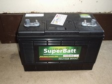 LEISURE BATTERY SUPER BATT SILVER 9000 DT120 12V BRAND NEW CARAVAN MOTORHOME USE