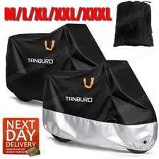 Motorcycle Cover Heavy Duty Outdoor Storage Rain Dust UV Protector Waterproof