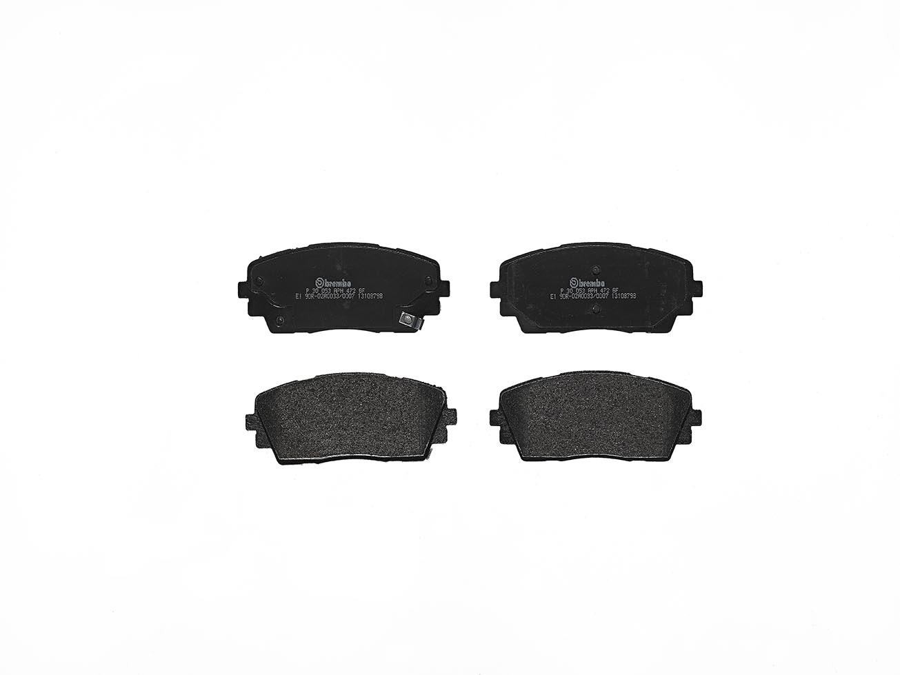 Für BREMBO P 30 053 Brake Pad Set, disc brake P 30 053 Brake pads set front , f - Bild 4