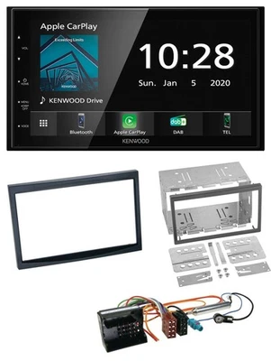 Kenwood Bluetooth MP3 DAB USB 2DIN Autoradio für Peugeot 207 307 Expert Partner - Bild 1 von 4