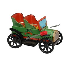 Vintage Lever Action Mechanical Tin Litho Toy Car TPS Made in Japan