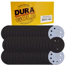 5" 8-Hole Wet/Dry Sanding Discs, 400 Grit - 50 Sandpaper Discs with Hook & Loop