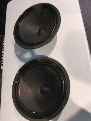 Kendrick 10 - 12 inch Green Frame Speaker x2 USA Original Production Rare ROCKIN