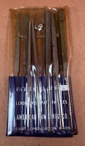 Vintage Lenox Swiss Pattern #0 Cut Needle File Set - American Saw USA - 11 pcs
