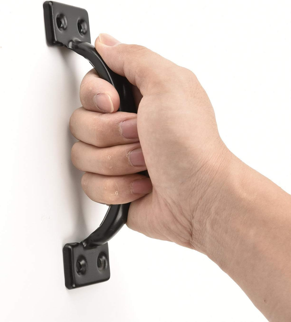 2PCS 6-1/2 Inch Pulls Black Door Pull Handle Metal Kitchen Cabinets Furniture Wa