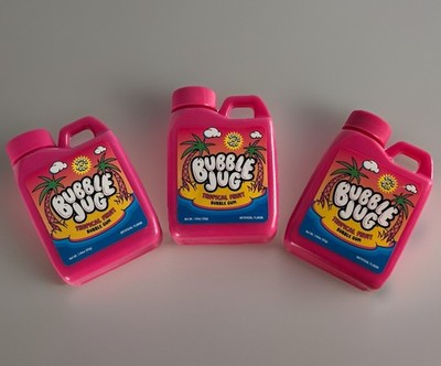3 Pack Bundle Bubble Jug Tropical Fruit Bubble Gum Candy 90s Nostalgia BB 02/27