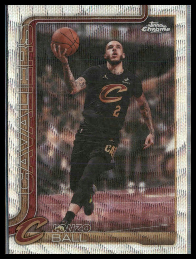2025-26 Topps Chrome Update #119 Lonzo Ball Prism Refractor