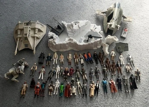 Vintage Star Wars lot of figures and vehicles